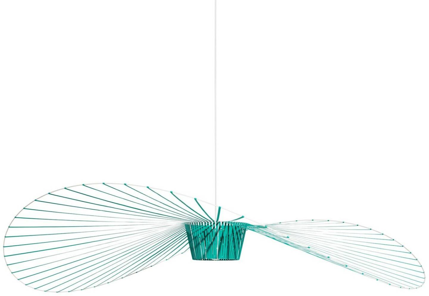 Petite Friture Limited Summer Edition Vertigo pendant light Ø 200cm emerald, white/struts emerald Lampade design