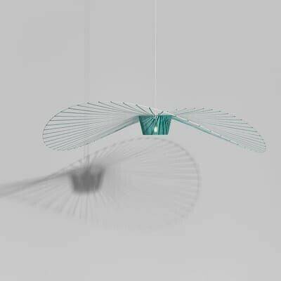 Petite Friture Limited Summer Edition Vertigo pendant light Ø 200cm emerald, white/struts emerald Lampade design